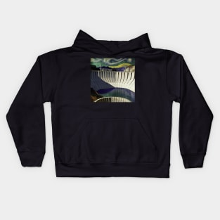 Hoover Dam in Van Gogh's style Kids Hoodie